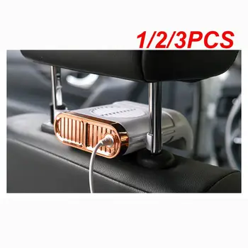 1/2/3KS Auto Ventilátor Chladiča Mini USB, 3 Rýchlosti Nastaviteľné Skladacia Tichý klimatizácia Doska Sídlo Chladiaci Ventilátor S Držiakom