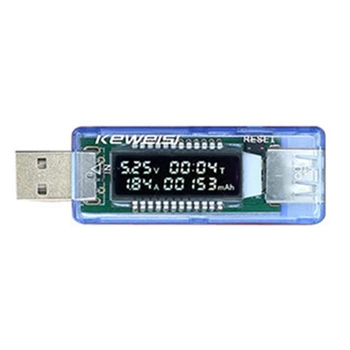 1 Ks USB Nabíjačka Tester Plastové Napätie Prúd Meter Voltmeter Ammeter Kapacita Batérie Tester Mobile Právomoci Detektor