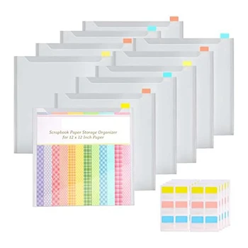 1 Sada S 60 Sticky Indexové Karty, 10 Pack Plastové Papier Úložný Vak Vhodný Pre Držanie Papiera Súbor