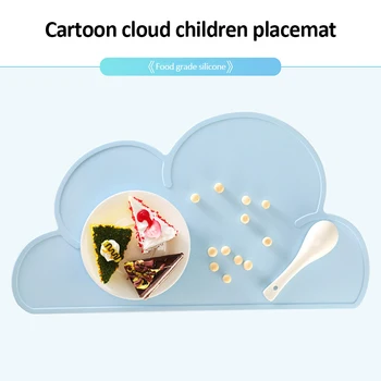 1Pc Cloud Tvar Placemat Deti Doska Mat potravinársky Silikón Tabuľka Pad Nepremokavé tepelná izolácia Kuchyňa gadget Jednoduché Čistenie