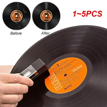 1~5 KS Proti Statickej Vinyl Cleaner Čistiaca Kefa na Prach-Remover pre Vinyl Hráč Prachu-Remover-Kefa Gramofóny
