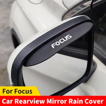2 ks Na Ford Focus Auto Spätné Zrkadlo Dažďový Obočie Silikónové Dážď Štít Spätne Zrkadlo Svetlo Štít Slnečný A Daždivé