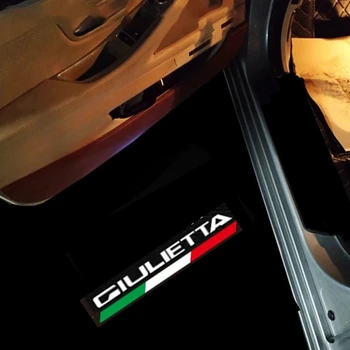 2 ks Pre Alfa Romeo Auto Príslušenstvo LED Projektor Čítanie Svätého Tieň Vitajte Svetlá Pre Giulietta 2011-2022 2015 2016 2020 2021