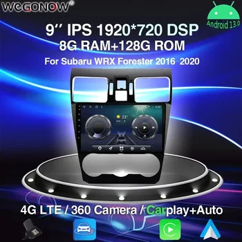 360 Panoramatická Kamera Carplay 8G+256G Android 13.0 Auto DVD Prehrávač, GPS, WIFI, Bluetooth, RDS Rádio Pre Subaru WRX Lesník 2016-2020
