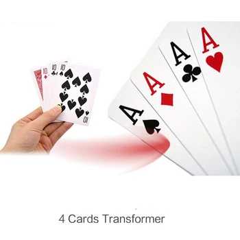 4 Karty Transformer kúzla 10 na kartu magic rekvizity 10 magic sady zblízka Ulici karty propsC2021