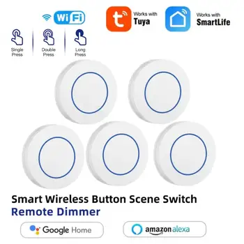 5PC Tuya ZigBee Tlačidlo Smart Scény Prepínač Multi-scény Prepojenie Bezdrôtové Diaľkové Ovládanie Inteligentných Smart Home Zigbee Bránou Potrebné