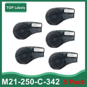 5PK Kompatibilné M21-125-C-342-WT,M21-187-C-342-WT,M21-250-C-342-WT Polyolefínov Kábel farebná Páska a Elektrické Panely,Drôt Postroj