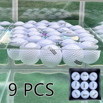 9PCS Golf Plávajúce Vody Loptu: Double Layer, HitFar Vzdialenosti s Každým Praxi Swing.Golf zápas loptu 392 honeycomb diera. dupo