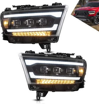 Archaický Factory Vedúci Svetlo LED Dual Lúč Objektív Prednej Auto Lampa Pre Dodge Ram 1500 Nové Telo 2019-up, Svetlomety,