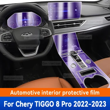 Auto Príslušenstvo Pre Chery Tiggo 8 Pro MAX stredovej Konzoly Ochranný Film Prevodovka Panel Nálepky Anti-scrath Ochrany 2022 2023