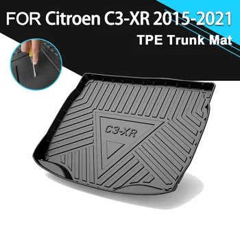 Auto Vzadu Kryt batožinového priestoru Mat Non-Slip Nepremokavé Gumy TPE Cargo Líniové Príslušenstvo Pre Citroen C3-XR 2015-2021