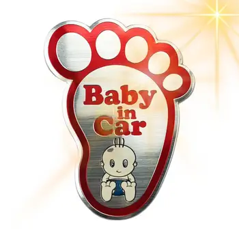 Baby Na Palube Nálepky Odtlačkový Bezpečnosti Prihlásiť Roztomilé Dieťa V Aute Nohy Samolepku Výstraha Otvorených Dverí Prihlásiť Vozidlo Bezpečne Nálepky Vymeniteľné