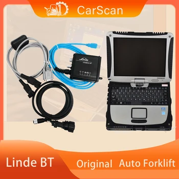 CarScan modré prevedenie auto vysokozdvižný vozík pre linde canbox-bt usb adaptér s 3003652501 lekár diagnostický kábel s cf19 notebook