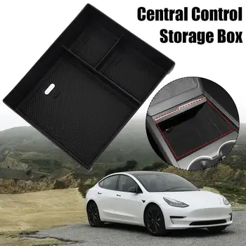 Centrálne Riadenie Úložný Box pre Tesla Model 3 Highland 2024 stredovej Konzoly Organizátor Zásobník Úložný Box Častí Interiéru Príslušenstvo