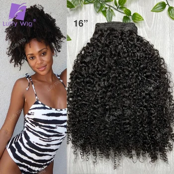 Clip In Ľudské Vlasy Rozšírenia Pre Čierne Ženy Brazílsky Remy Vlasy Kinky Afro Kučeravé Clip In Zväzky 70-100g/set 8pcs Luff