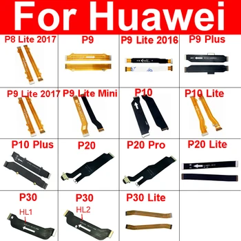Doske Doske Flex Kábel Pre Huawei P8 P9 P10 P20 P30 Lite 2017 2016 P9 P10 Plus P20pro základná Doska LCD Flex Časti pása s nástrojmi