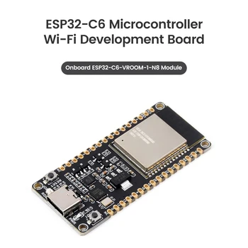 ESP32-C6 Vývoj Doska WiFi 6 Bluetooth 5.0 Zigbee Niť 160MHz jednojadrový Procesor ESP32-C6-WROOM-1-N8 Modul