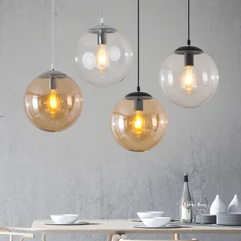Európsky Kreatívny Luster Bublina sklenenú Guľu Lampa, Spálne, Obývacej Miestnosti, Reštaurácie Lampy Hotel Bar, kaviareň LED Svietidlo