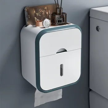 Kuchynské kúpeľňové Doplnky, Nepremokavé Punch-free Tkaniva Box Toaletného Papiera Držiak na Skladovanie Držiteľa Tkaniva Úložný Box