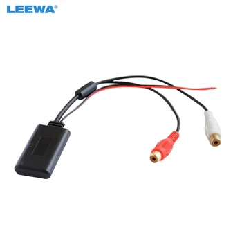 LEEWA Univerzálny autorádio Bezdrôtové Bluetooth Modul, Audio AUX Adaptér s 2-RCA Samec AUX V Hudbe Vstup, Bezdrôtové pripojenie AUX Kábel #CA1433