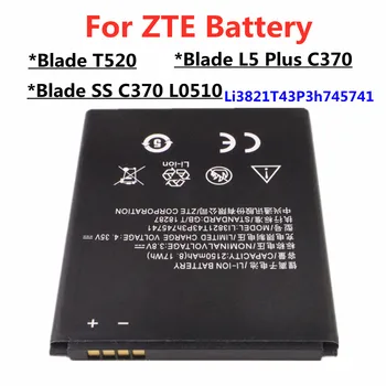 LI3821T43P3H745741 Náhradné Batérie Telefónu Pre ZTE Blade L5 Plus C370 / Blade T520 / Blade SS C370 L0510 2150mAh Vysokej Kvality