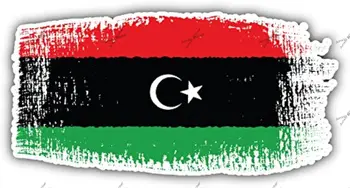 Líbya Brushstroke Vlajka Auto Samolepku Odtlačkový Vlastné Zábal Obtlačky Rx Camper Van Camper Nárazníka Truck Samolepky a Nálepky