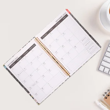 Mesačný Plánovač Plánovanie Kalendár Office Plán Poznámkový Blok Anglický Plán Notebooky, Prenosné Kancelárske Školské Potreby