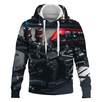 Mikina s kapucňou pánskej módy cool hip-hop hornej ulici nadrozmerné oblečenie hoodie mužov 3D vytlačené pulóver športové oblečenie
