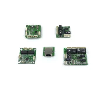 Mini PBCswitch modul PBC OEM modul mini veľkosť 3/4/5 Porty Siete Prepne Pcb Dosky mini ethernet switch modul 10/100Mbps