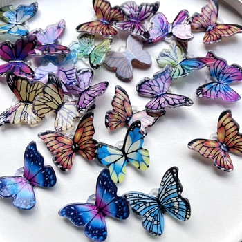 Mix Kúzlo Kvet, Motýľ Drahokamu diy šperky, Dekoračné náušnice, Náramok Dekoratívne doplnky motýľ