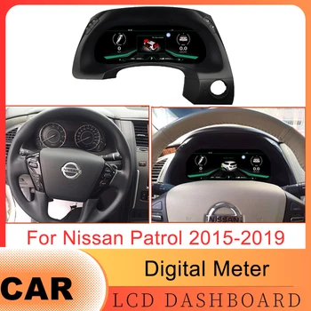 Najnovšie Auto LCD Digitálny Panel Panel združenom Kohút Rýchlomer Pre Nissan Patrol 2015-2019