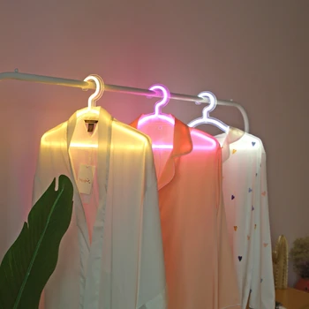 Obchod Led Neon Svadobné Instafamous Spálňa Pre Nový Dekor Akryl Izba Oblečenie Svetlo Dekoračné Vešiak Svetlá Dekorácie
