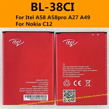 Originál Batéria BL-38CI Pre Itel A58 A58pro A27 A49 Pre Nokia C12 3.85 V 3850mAh Mobilný Telefón