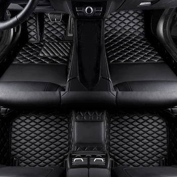 PU koža luxury 3D prispôsobené auto rohože pre Mercedes Benz CLS C219 C218 2010-2017 C257 2018-2023 auto interiérové doplnky
