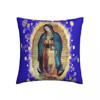 Panna Mária Z Guadalupe Mexickej Panny Márie Obliečka Na Vankúš Tlač Vankúš Dar Kresťanskej Katolíckej Vankúš Kryt Domov