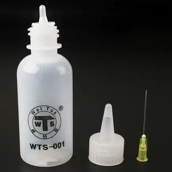 Plastové Kvapaliny Alkoholu Fľaše na Zváranie Opravy 50ML 100 ML WTS001 WTS002 Kolofónie Zásobník Vody Ihly Dávkovanie Fľašu