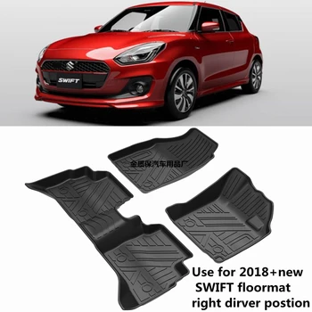 Použitie pre 2018+ SUZUKI SWIFT túžba vlastné auto Poschodí auto nohy Mat vhodné Pre SUZUKI SWIFT túžba nepremokavé mat Túžba auto podlahové rohože