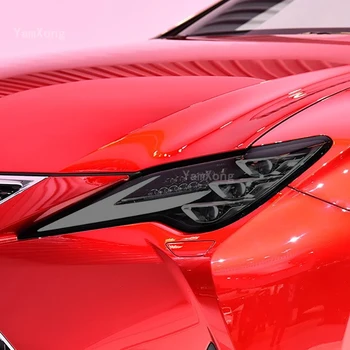 Pre Lexus RC 2019-2021 Príslušenstvo Auto Svetlometu Ochranný Film Transparentné Údené Black TPU Nálepky