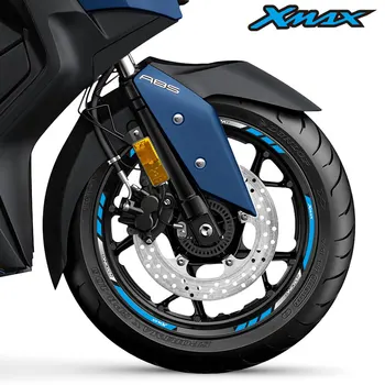 Pre YAMAHA XMAX300 XMAX250 Xmax125 XMax 300 250 125 Motocyklové Príslušenstvo Nálepky Kolesá Hub Reflexný Prúžok Pásky Rim Obtlačky