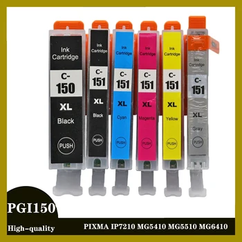 Pre canon PGI-150 CLI-151 Atramentových zásobníkov pgi150 cli151 PIXMA IP7210 MG5410 MG5510 MG6410 MG6610 MG5610 MX921 MX721 IX6810