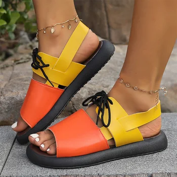 Rampy Ríme Sandále Ženy Bežné Pláže Topánky Dizajnér 2024 Letné Prechádzky Papuče Nové Šaty Listov Mujer Zapatillas