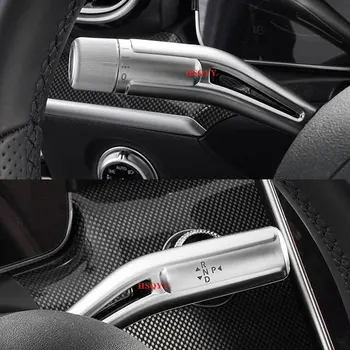 Striebro ABS Stierač radiacej Páky Tempomat Vzťahuje na Rám Nálepiek, Súpravy, Výbava Pre Mercedes Benz C S EQE Triedy W206 W223