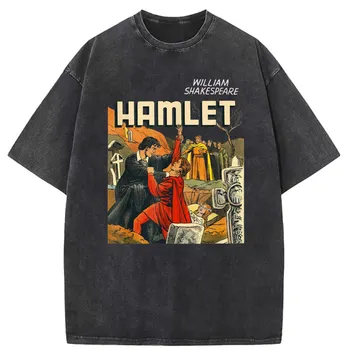 Vintage Shakespeare Hamlet Grafické Muž Tričko Ham Hip Hop Mužov Mikiny S Dlhým Rukávom Tričká Unisex Retro Darček Sportswears