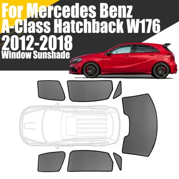 Vlastné Magnetické Auto Okno Slnečník Na Mercedes Benz Triedy Hatchback W176 2012-2018 Záves, Predný Rám Čelného Skla Opony