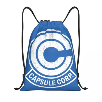 Vlastné Retro Kapsule Corp. Šnúrkou Tašky Muži Ženy Ľahké Športové Gym Skladovanie Batoh