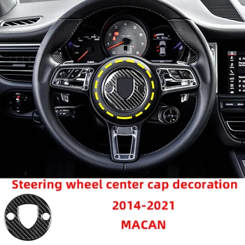 Volant Centrum Spp Panel Dekorácie Patch Uhlíkových Vlákien Auto Samolepky Pre 2014-2021 Porsche Macan Interiérové Doplnky