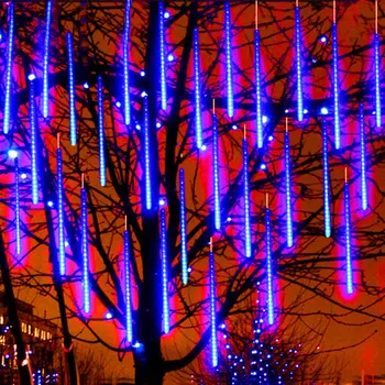 Vonkajšie Solárne LED meteorický dážď Svetlá Dážď String Svetlá Nepremokavé na Ulici Garland Svadobné Dekorácie Vianočné Dovolenku