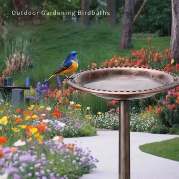 Vták Vaňa Outdoor Záhrada Dekor Vták Vaňa Misy Pitnej Feeder Vintage Dvore Dekorácie Vták Vaňou Pitnej Povodí Fontána
