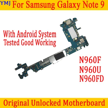 Vysokej Kvality Pre Samsung Galaxy Note 9 N960F N960FD N960U Motheboard Pôvodné Odomknutý Dobré teste Doske 128G Logic Board