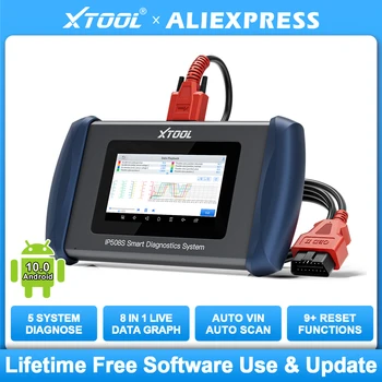 XTOOL InPlus IP508S Code Reader Skener Automobilový Diagnostické Nástroje S ABS, SRS Airbag Motor NA Auto Vin Bezplatná Aktualizácia Životnosť